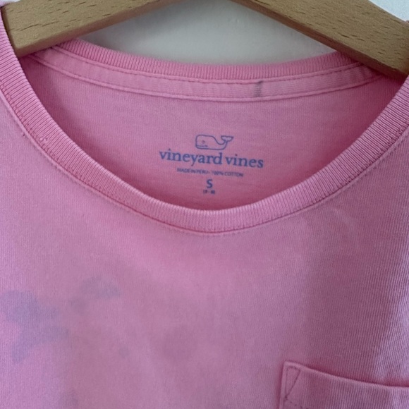 Vineyard Vines Pink Long Sleeve Tee kids size small 7-8 - Picture 3 of 4